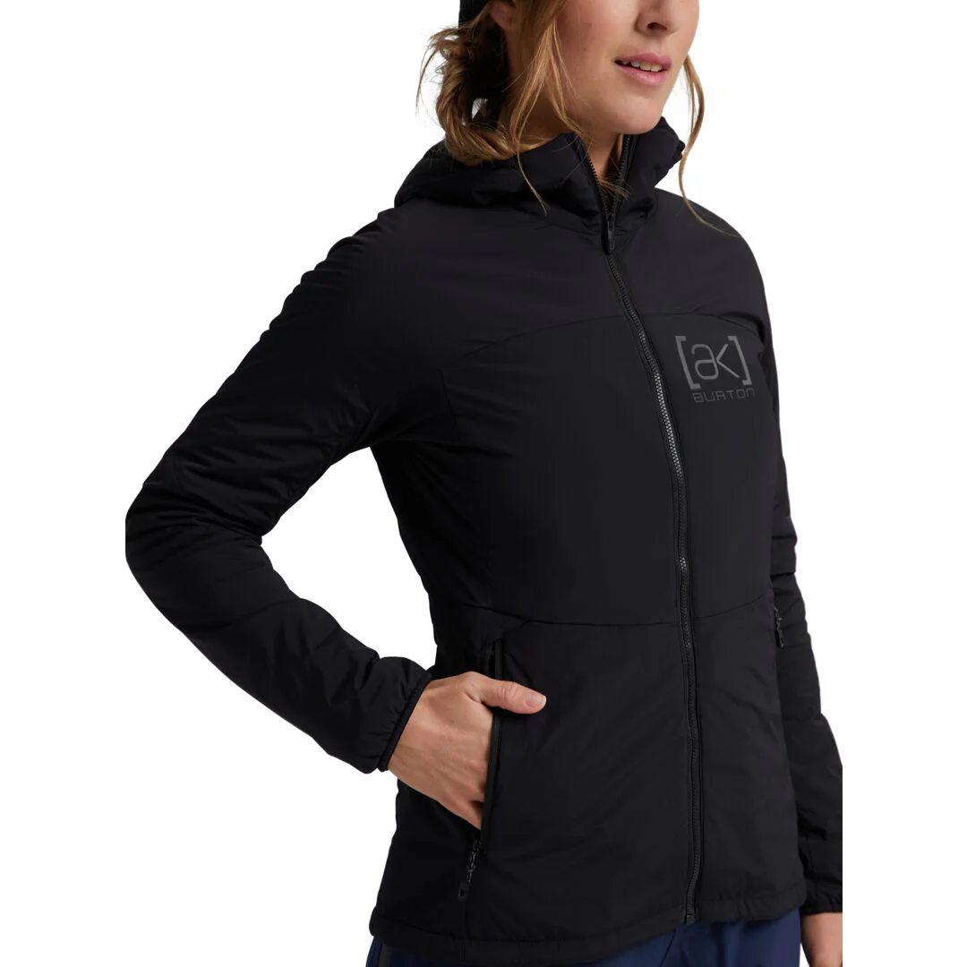 Burton Women's [ak] Helium Hooded Stretch Insulated Jacket 2024 True Black - Image 2