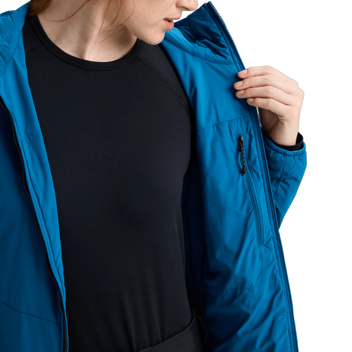 Burton Women's [ak] Helium Hooded Stretch Insulated Jacket 2026 Blue Teal - Image 4