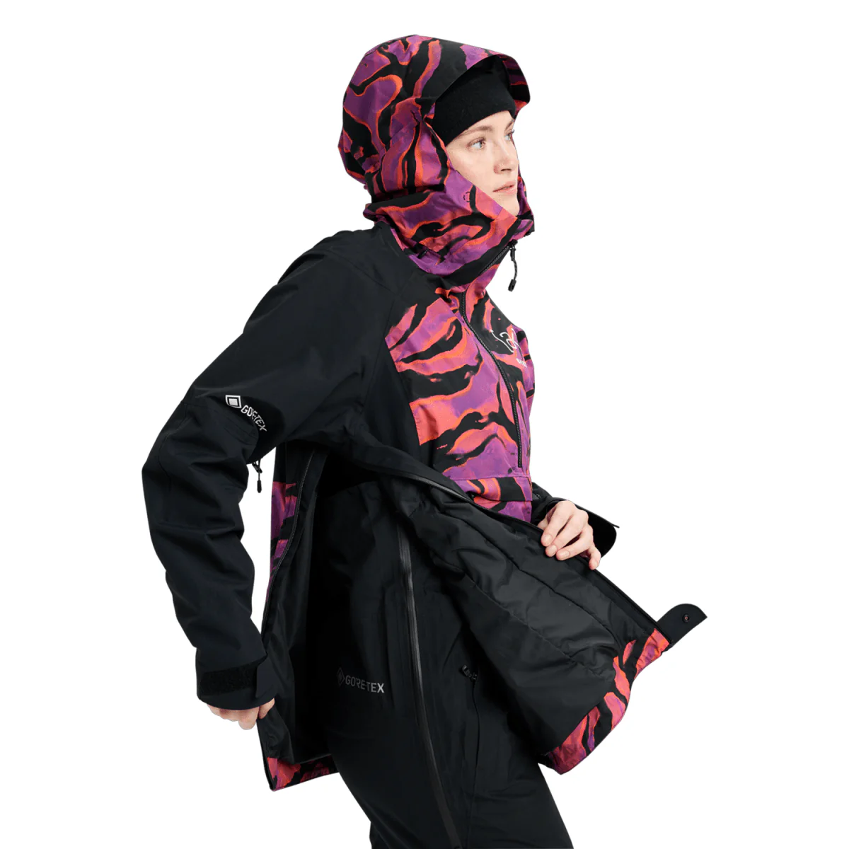 Burton Women's [ak] Kimmy Gore-Tex 2L Anorak 2026 Slash Multi/True Black - Image 3