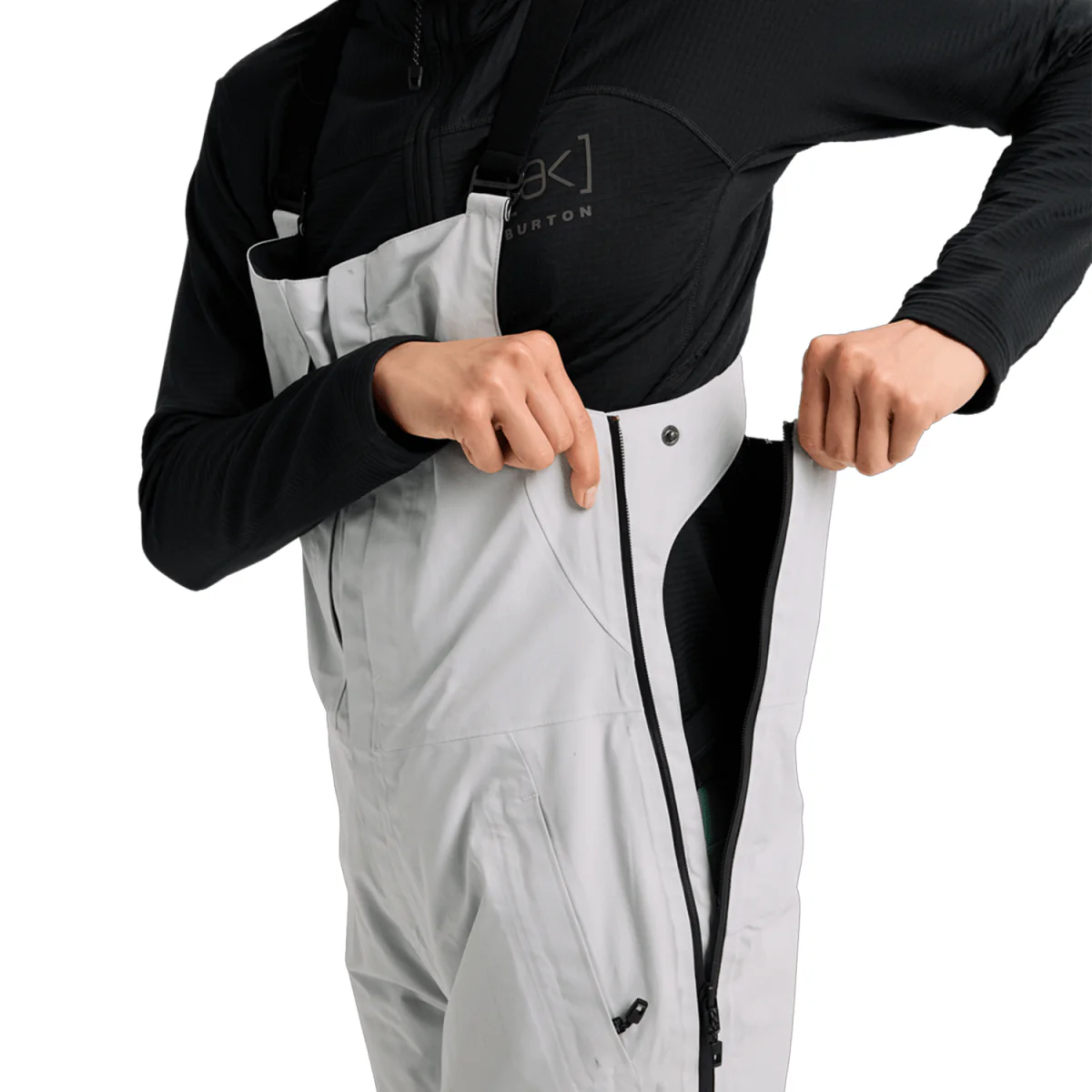 Burton Women's [ak] Kimmy Gore-Tex 2L Bib Pant 2026 Gray Cloud - Image 4