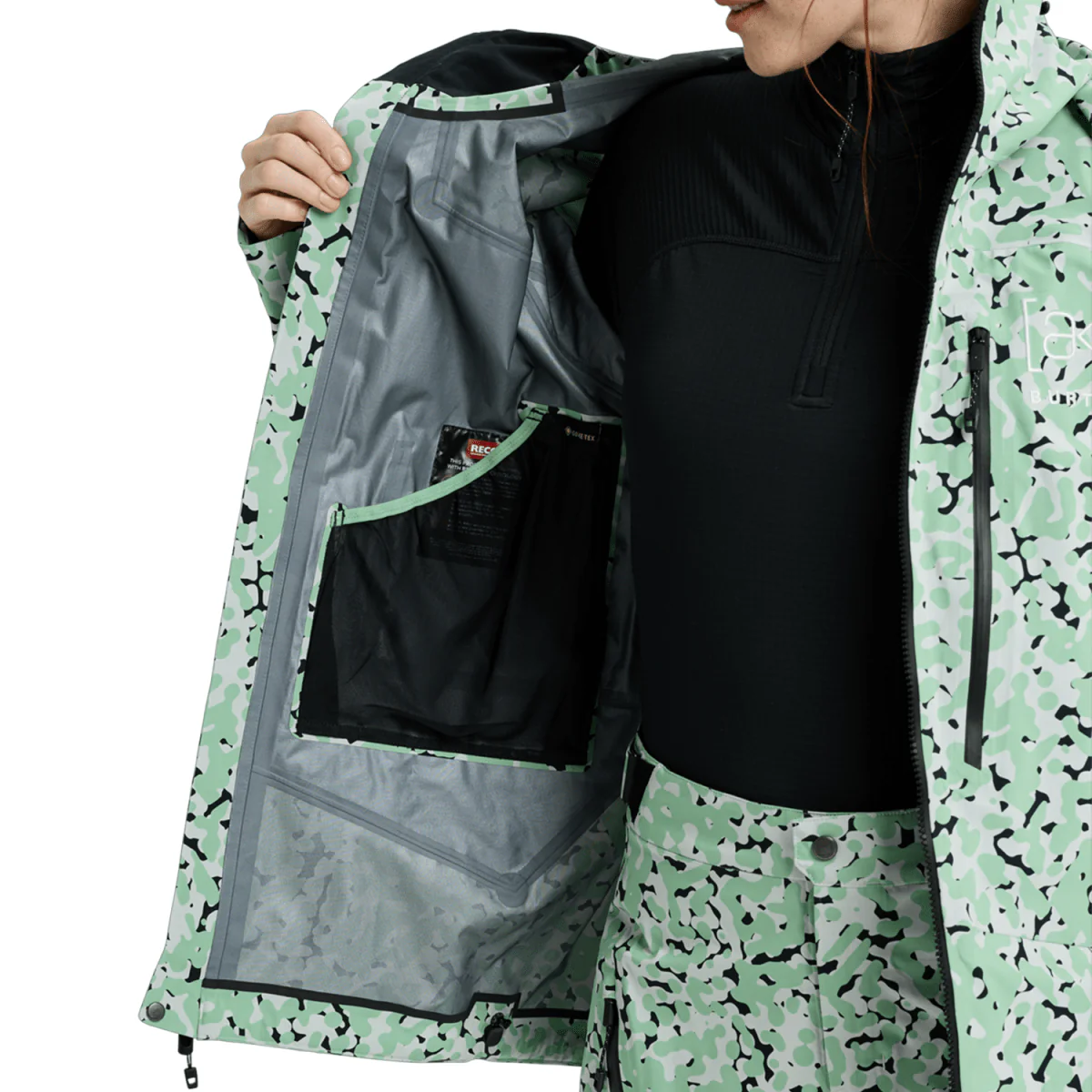 Burton Women's [ak] Tuvak Gore-Tex C-Knit 3L Jacket 2026 Sage Dot Camo - Image 4