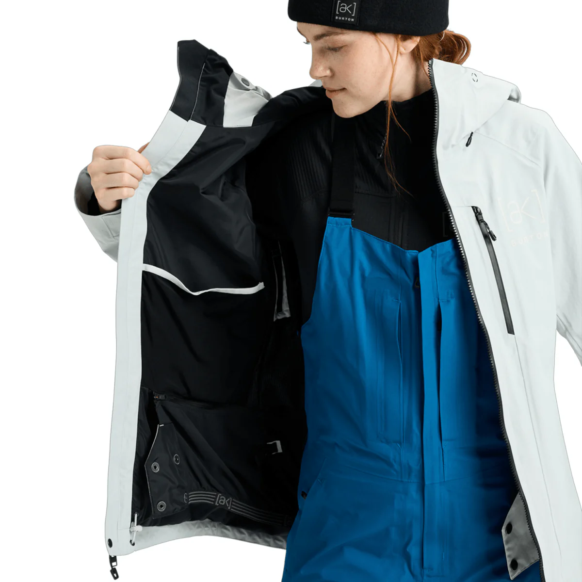Burton Women's [ak] Upshift Gore-Tex 2L Jacket 2026 Gray Cloud - Image 3