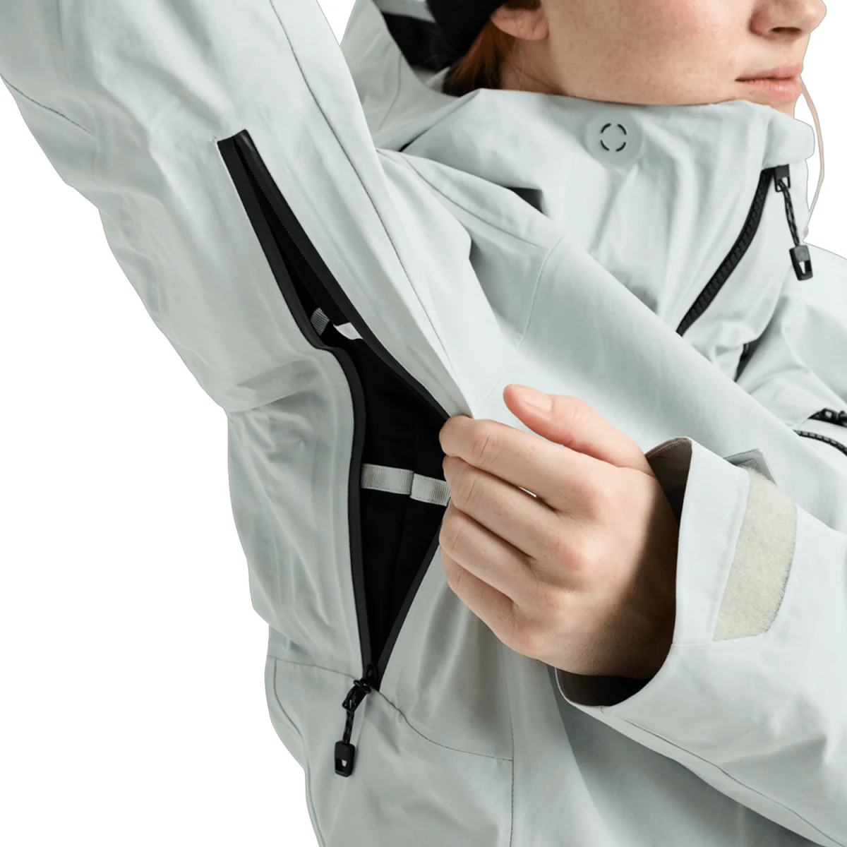 Burton Women's [ak] Upshift Gore-Tex 2L Jacket 2026 Gray Cloud - Image 4
