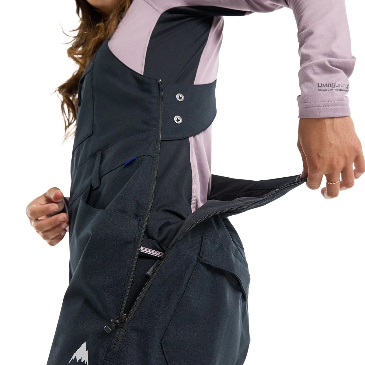 Burton Women's Avalon 2L Stretch Bib Pant 2025 True Black - Image 3