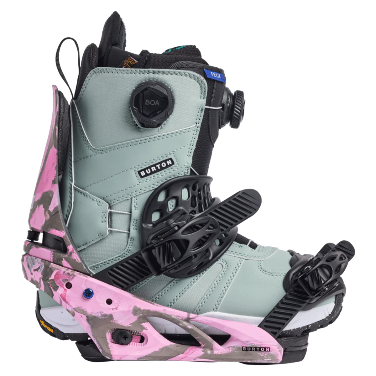 Burton Women's Lexa X Snowboard Bindings 2025 Gray/Pink - Image 6