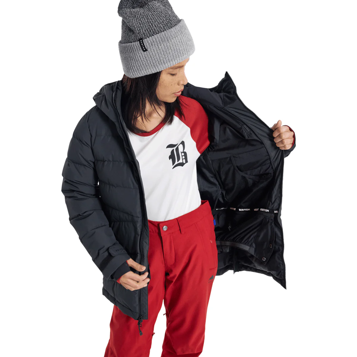 Burton Women's Loyil Down Jacket 2025 True Black - Image 3