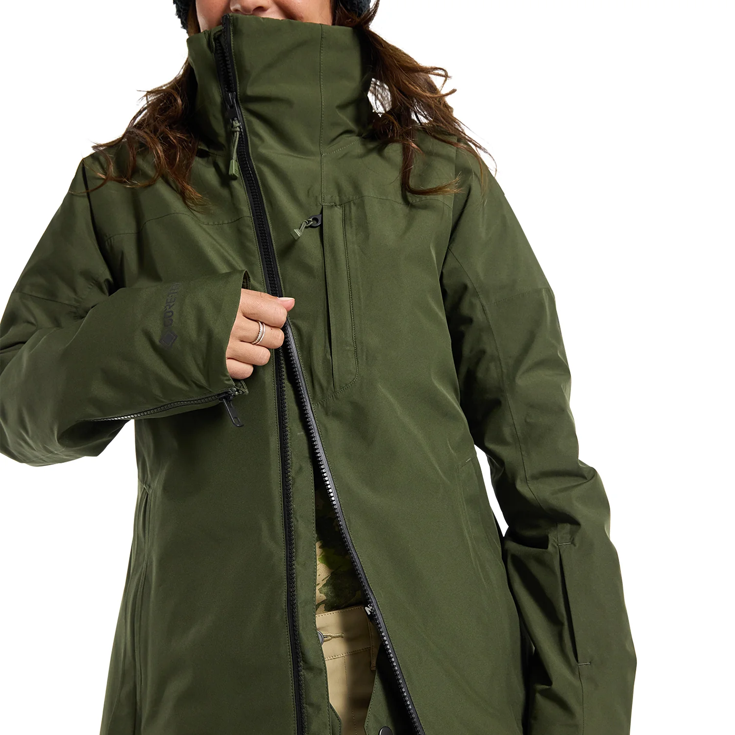 Burton Women's Pillowline 2L Gore-Tex Jacket 2024 Forest Night - Image 3