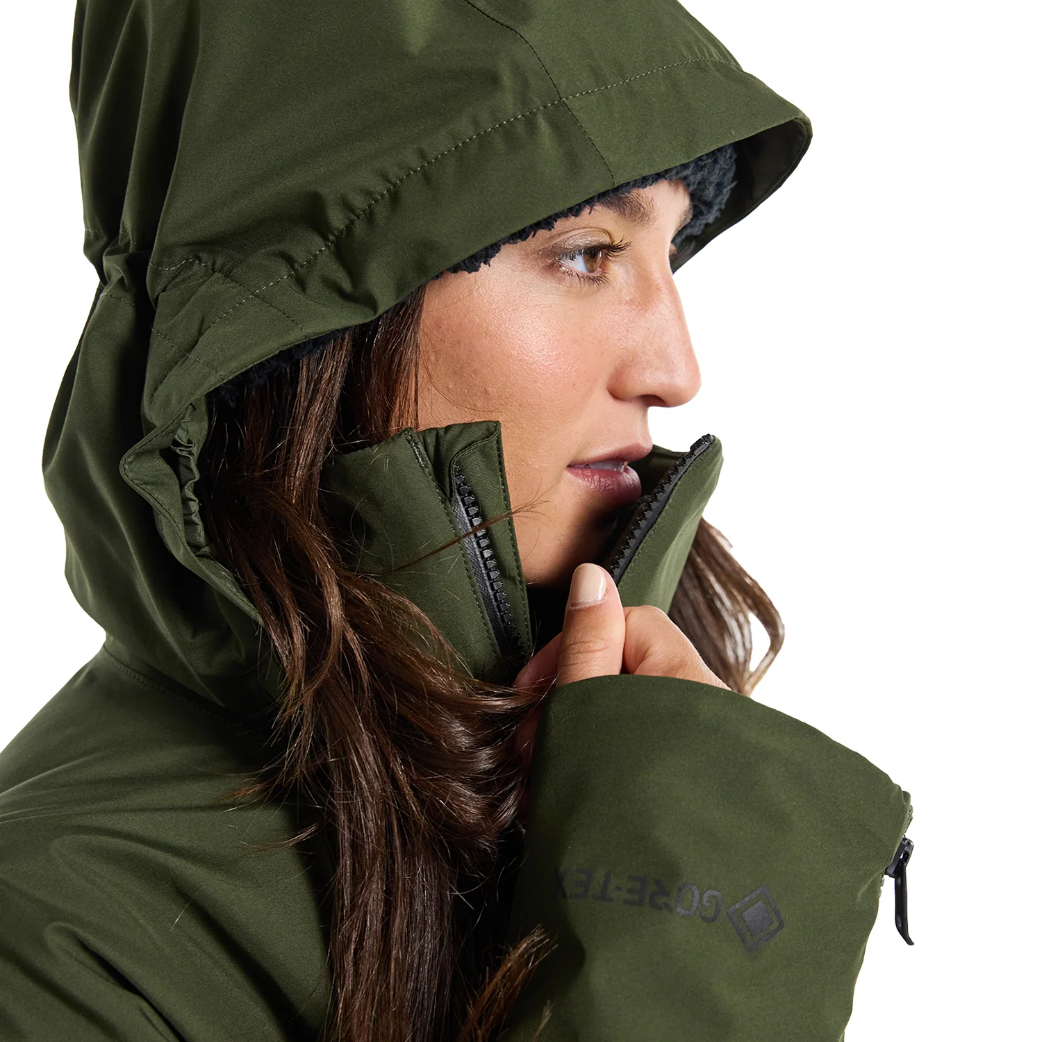 Burton Women's Pillowline 2L Gore-Tex Jacket 2024 Forest Night - Image 4