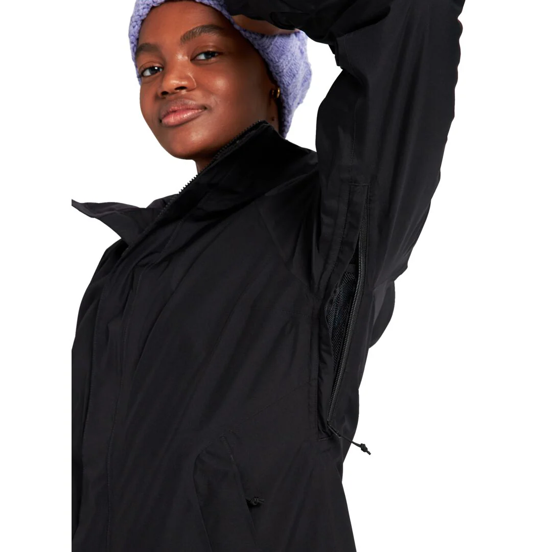 Burton Women's Powline 2L Gore-Tex Insulated Jacket 2024 True Black - Image 2