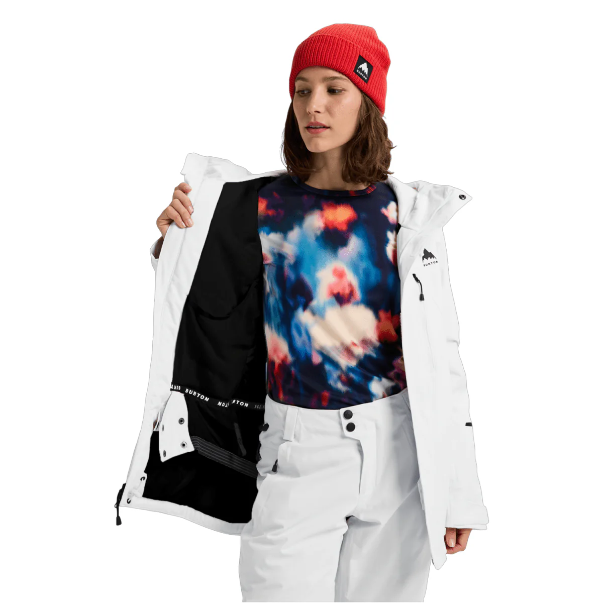 Burton Women's Reserve 2L Insulated Stretch Slim Jacket 2026 Stout White - Image 3