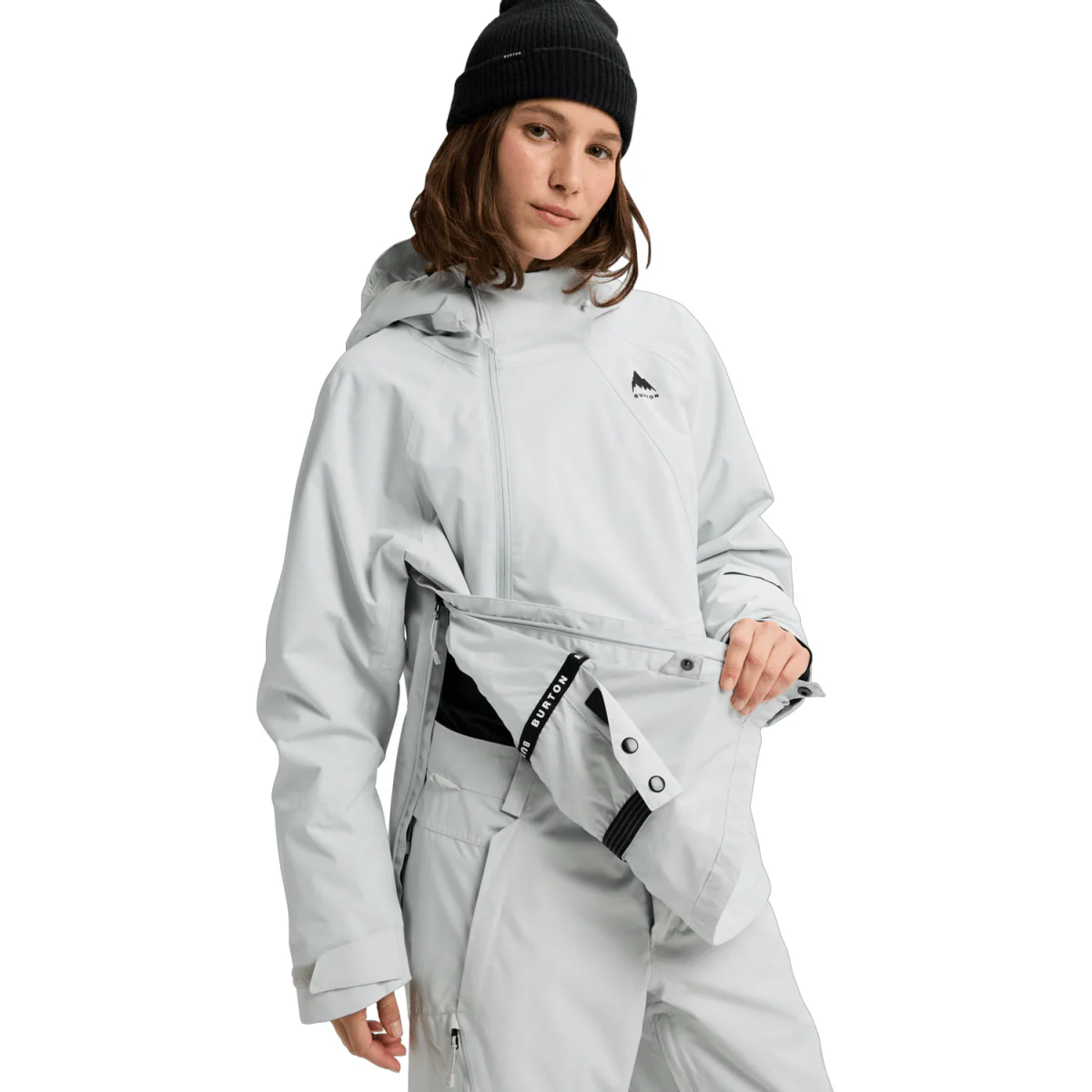 Burton Women's Reserve 2L Relaxed Anorak 2026 Gray Cloud - Image 3