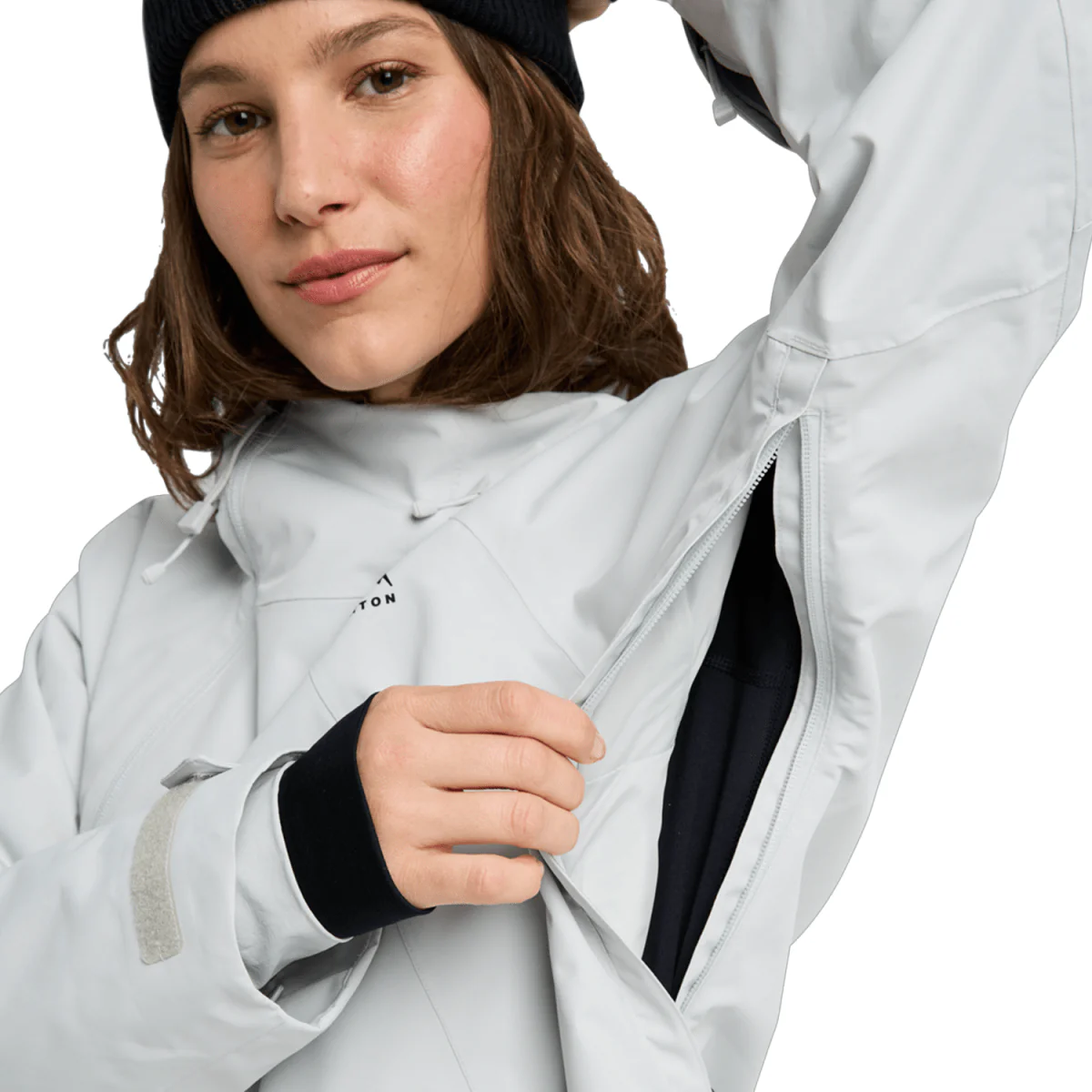 Burton Women's Reserve 2L Relaxed Anorak 2026 Gray Cloud - Image 5