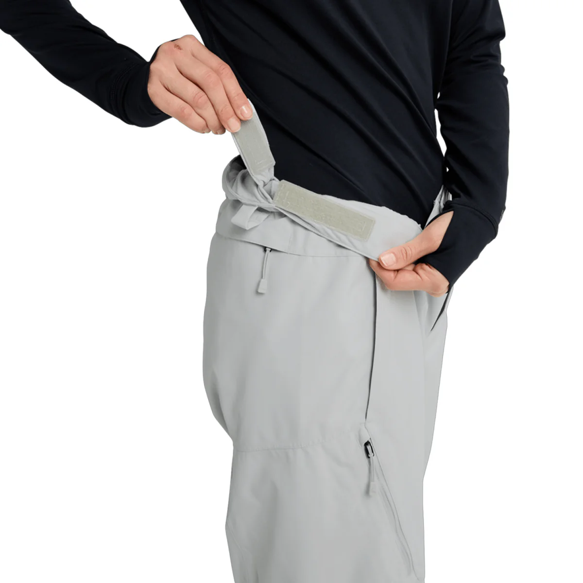 Burton Women's Reserve 2L Relaxed Pant 2027 Gray Cloud - Image 3