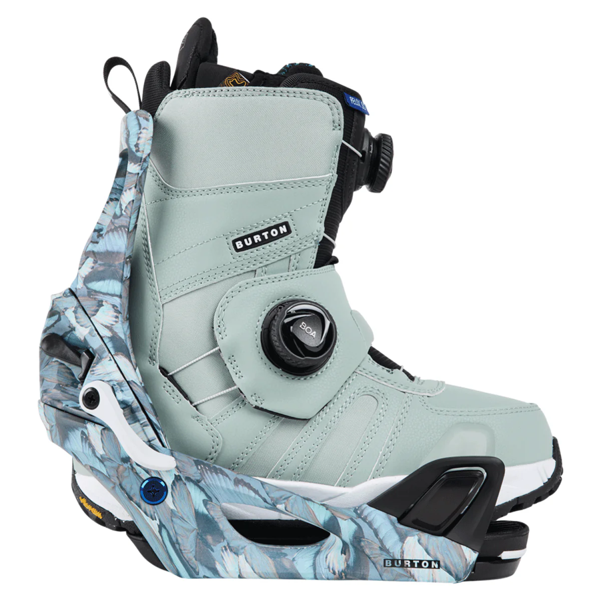 Burton Women's Step On Re:Flex Snowboard Bindings 2025 Blue Butterflies - Image 6