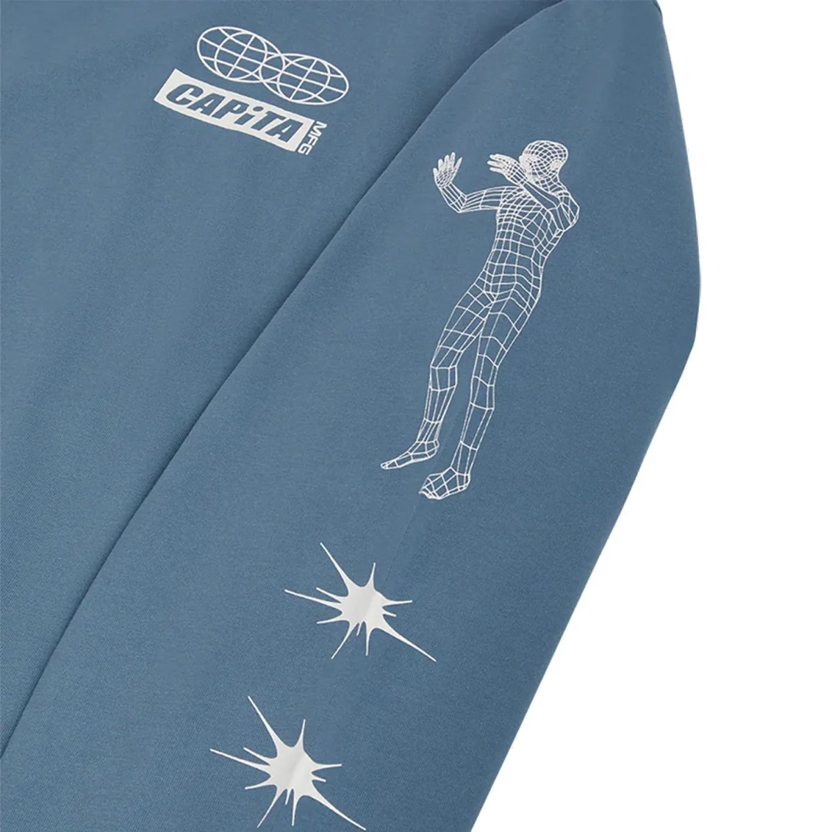 Capita Friend L/S T Shirt Blue - Image 2