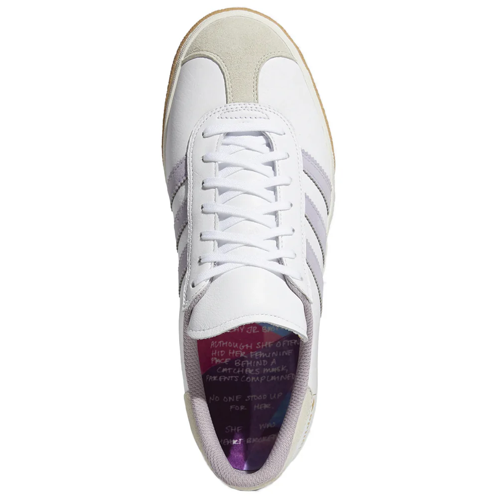 Adidas Nora Gazelle ADV Shoe White/Soft Vision/Gum - Image 3