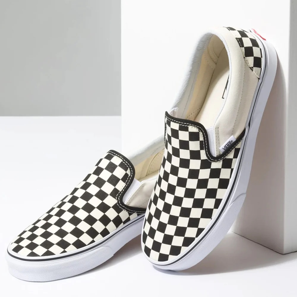 Vans Classic Slip-On Shoe Black & White Checkerboard - Image 3