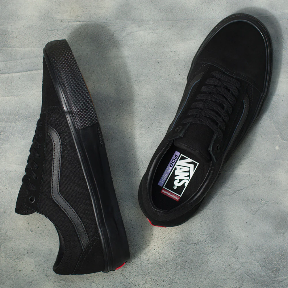 Vans Skate Old Skool Shoe Black/Black - Image 4