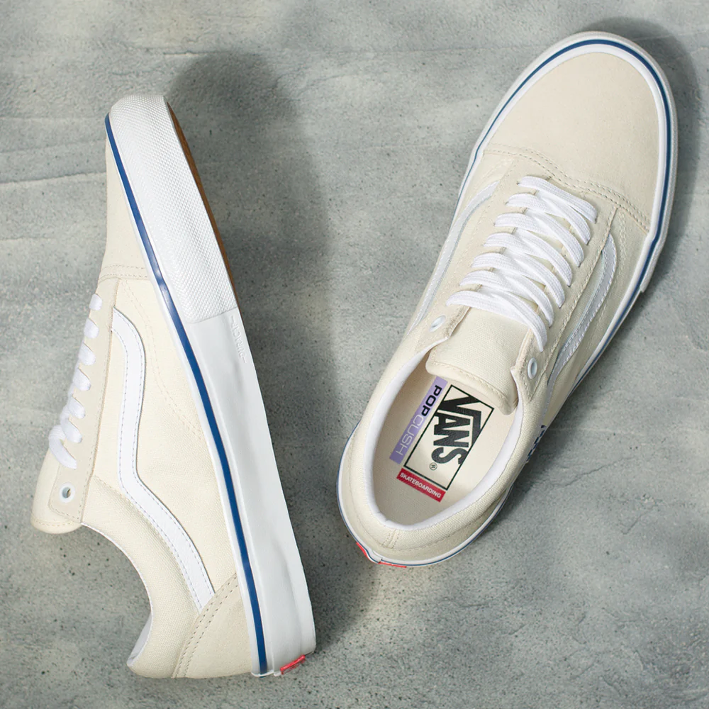 Vans Skate Old Skool Shoe Off White - Image 4