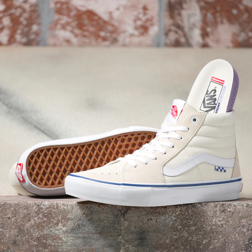 Vans Skate Sk8-Hi Shoe Off White - Image 2