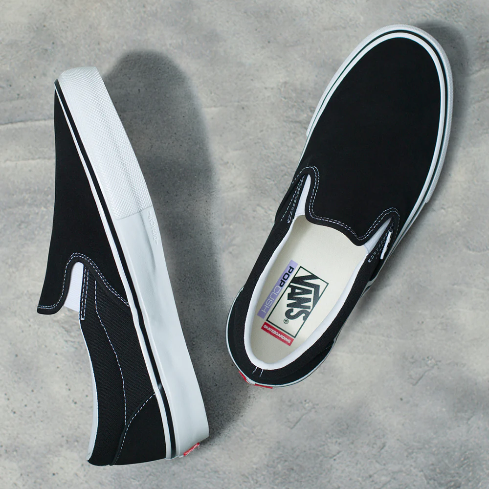 Vans Skate Slip-On Shoe Black/White - Image 3