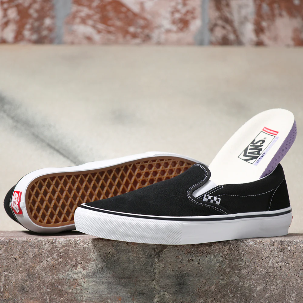Vans Skate Slip-On Shoe Black/White - Image 5