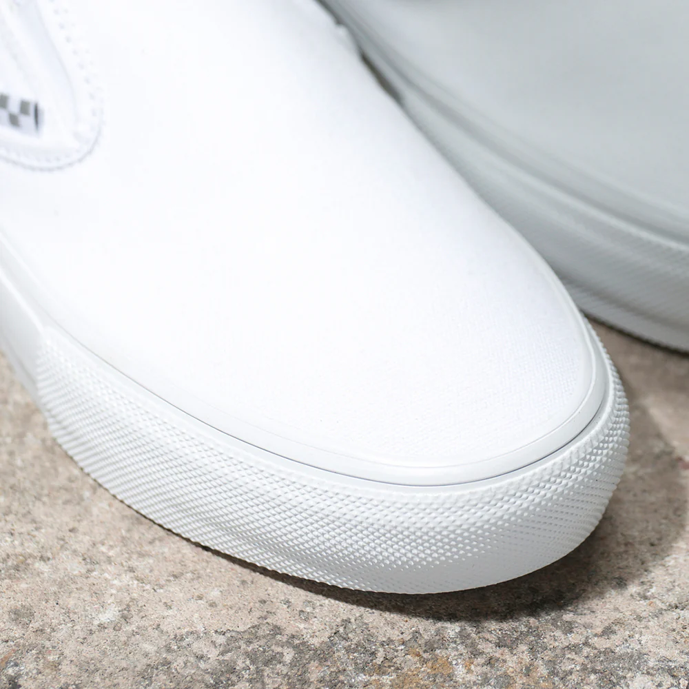 Vans Skate Slip-On Shoe True White - Image 5