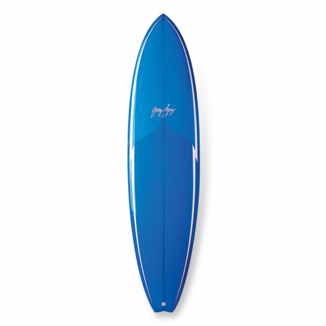 Gerry Lopez Little Darlin Fusion Poly Surfboard FCSII Blue 7'11" - Image 2