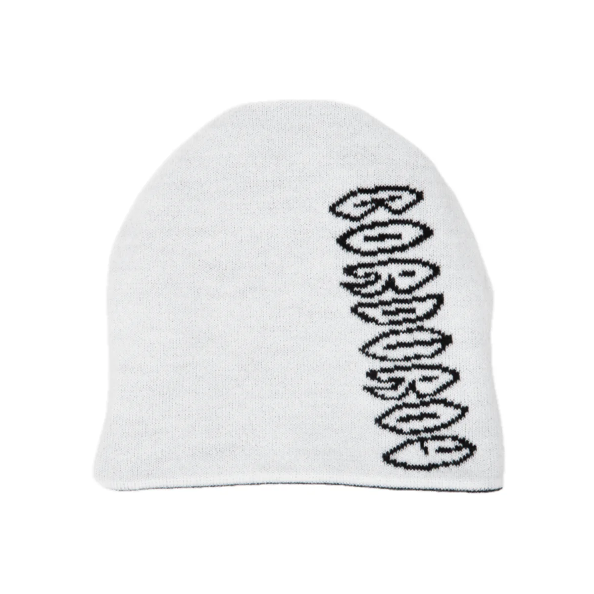 Corduroy Cobweb Reversible Skully Beanie Black - Image 2