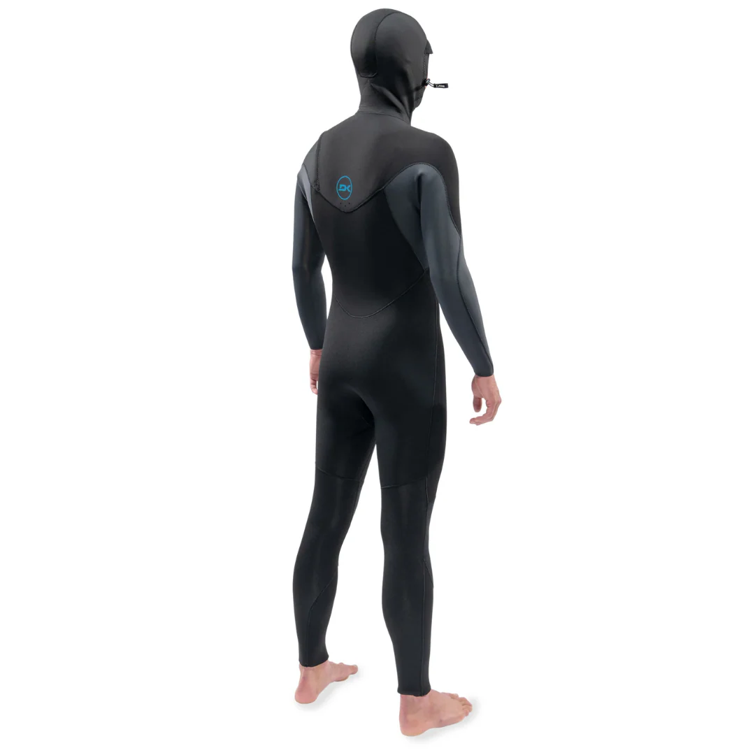 Dakine Men's Quantum 5/4/3mm Chest Zip Hooded Wetsuit Black/Grey - Image 4