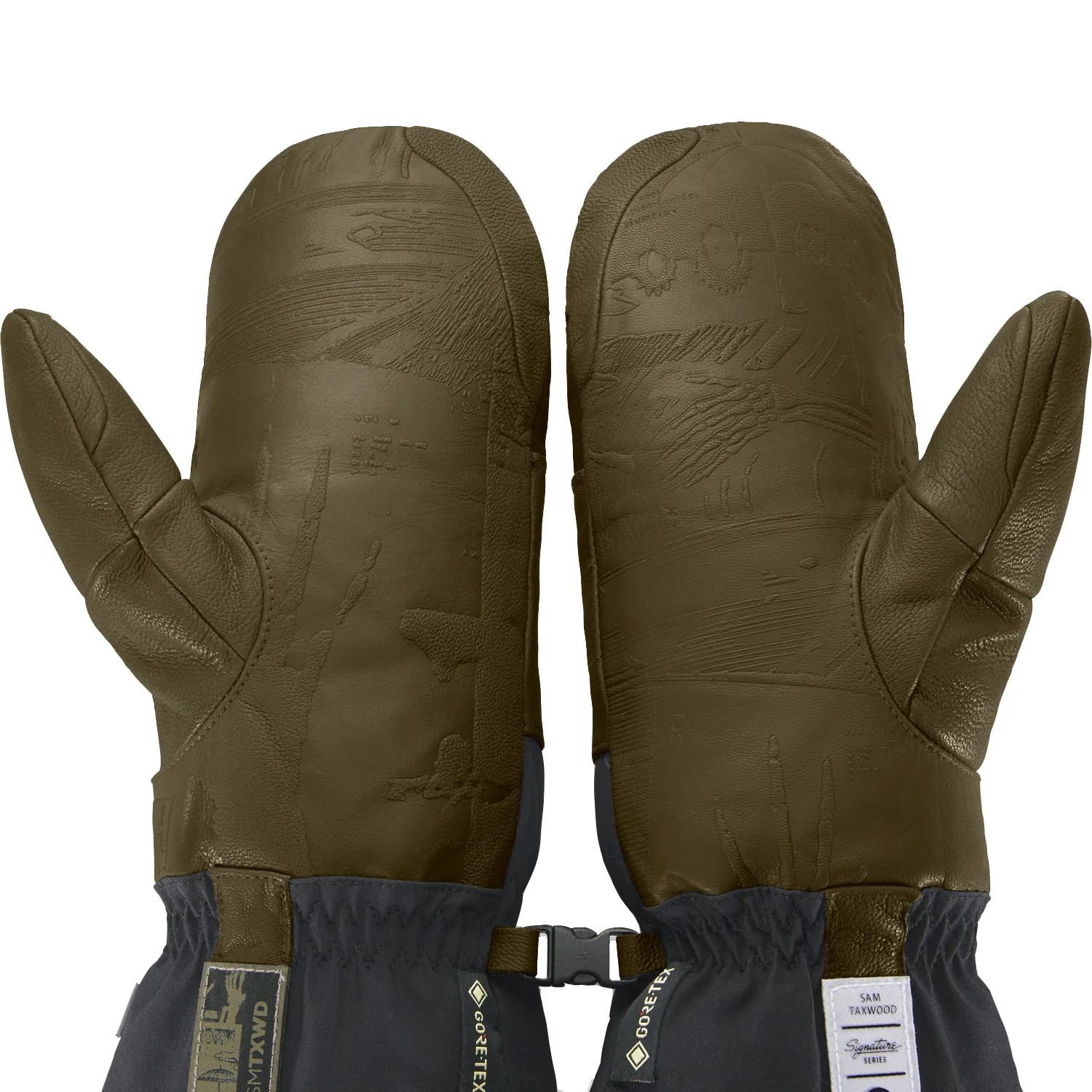 Dakine Men's Team Baron Sam Taxwood Gore-tex Mitt Dark Olive - Image 3