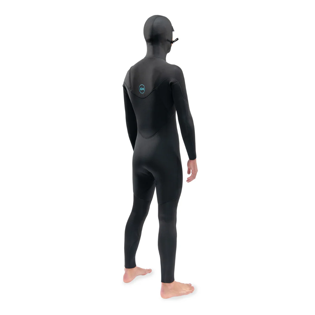 Dakine Men's Mission 5/4/3mm Chest Zip Hooded Wetsuit Black - Image 4