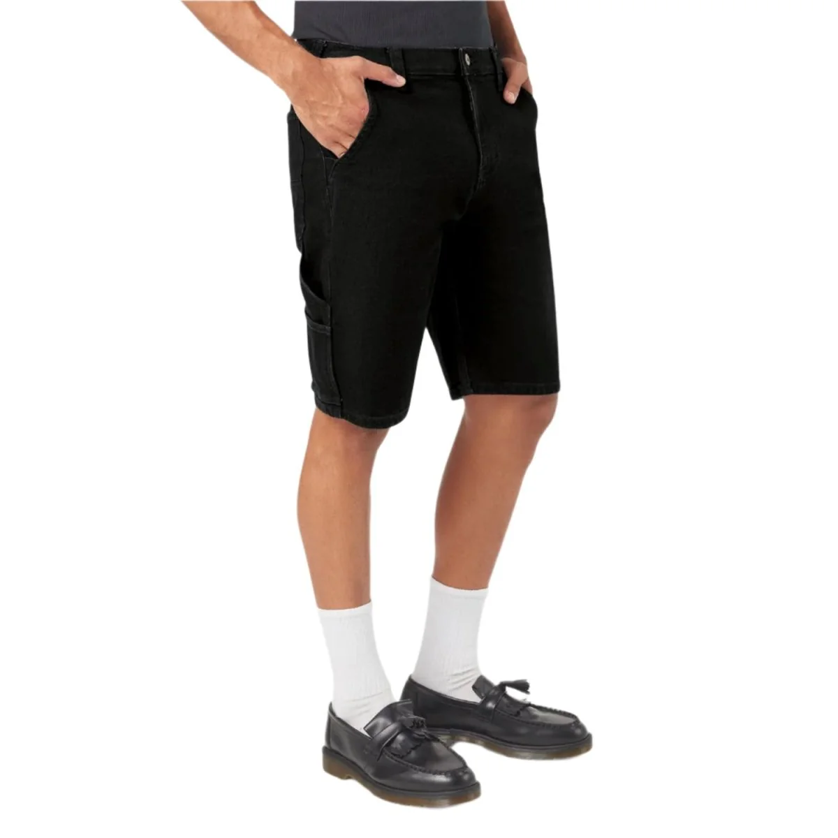 Dickies Men's Denim Short Black Denim - Image 4
