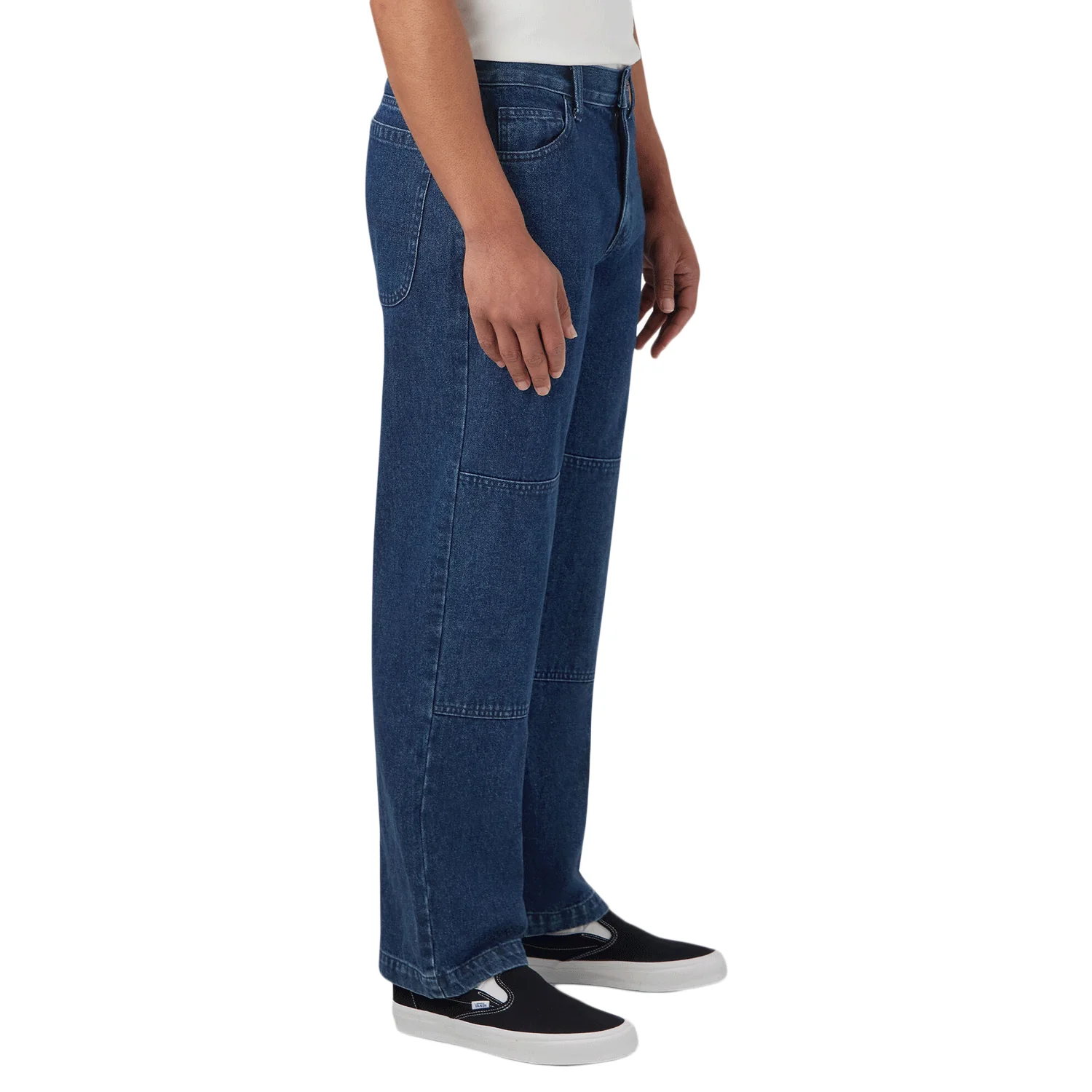 Dickies Men's Double Knee Denim Pant Stonewashed Indigo Blue - Image 3