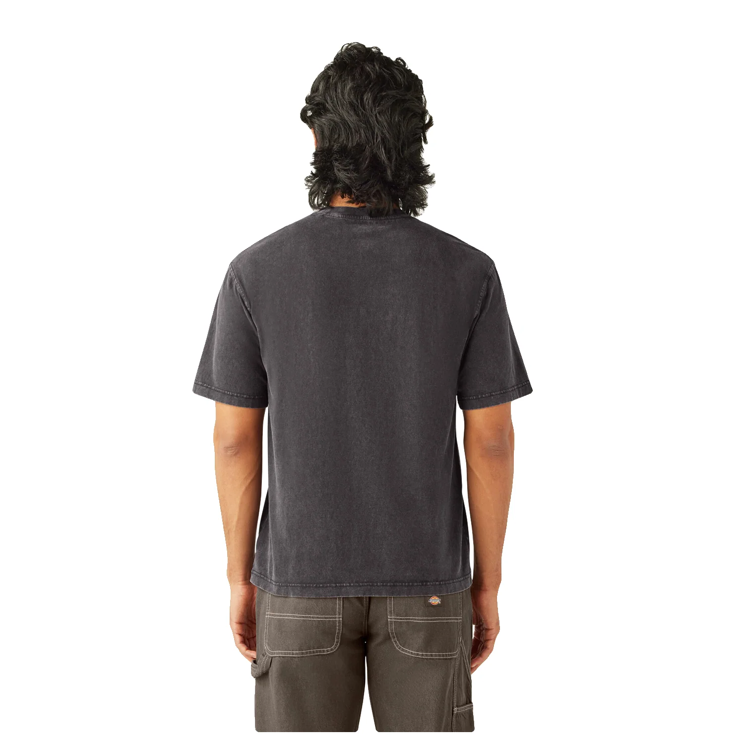 Dickies Men's Plentywood S/S T Shirt Acid Wash Black - Image 2