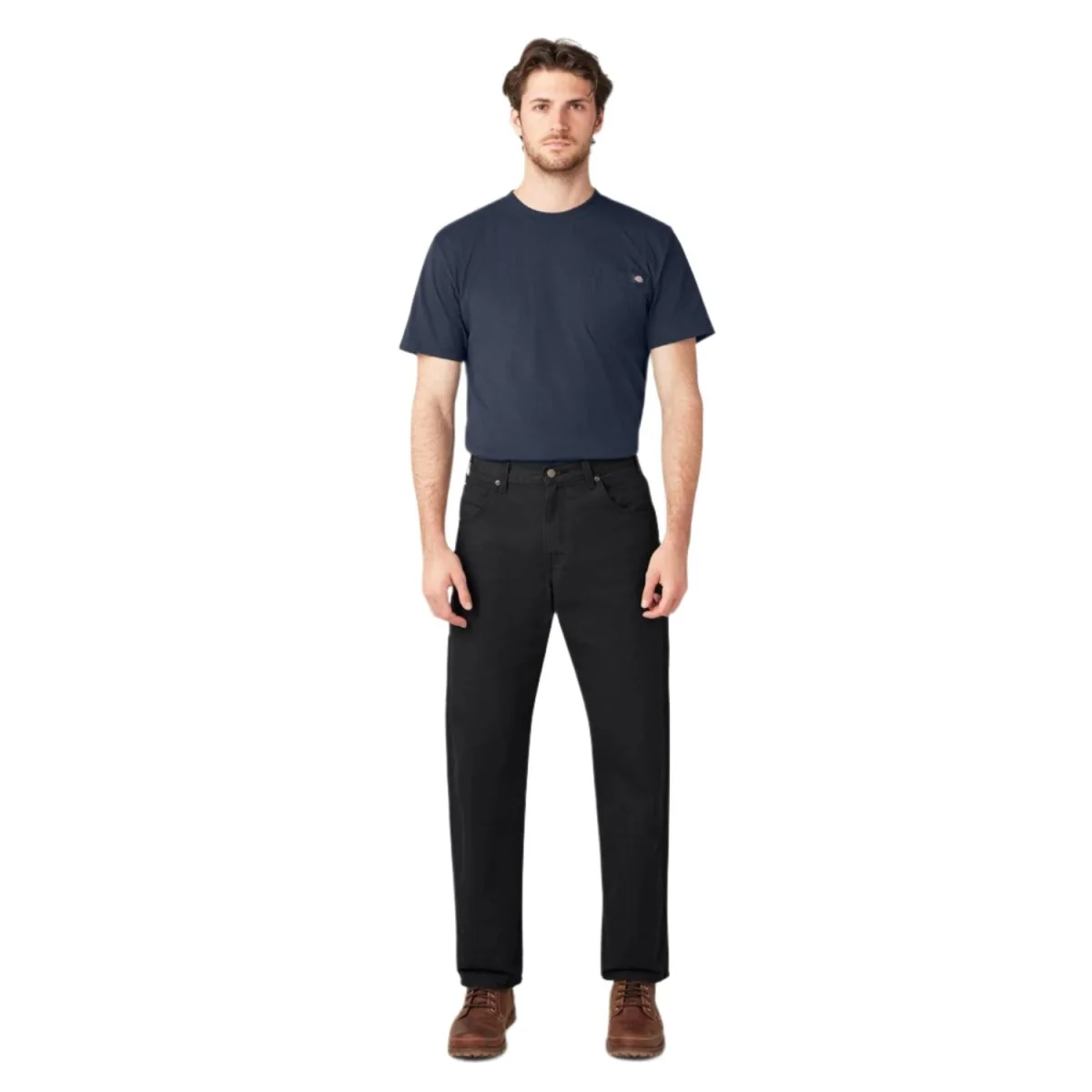 Dickies Men's Relaxed Fit Duck Jean Rinsed Black - Image 4