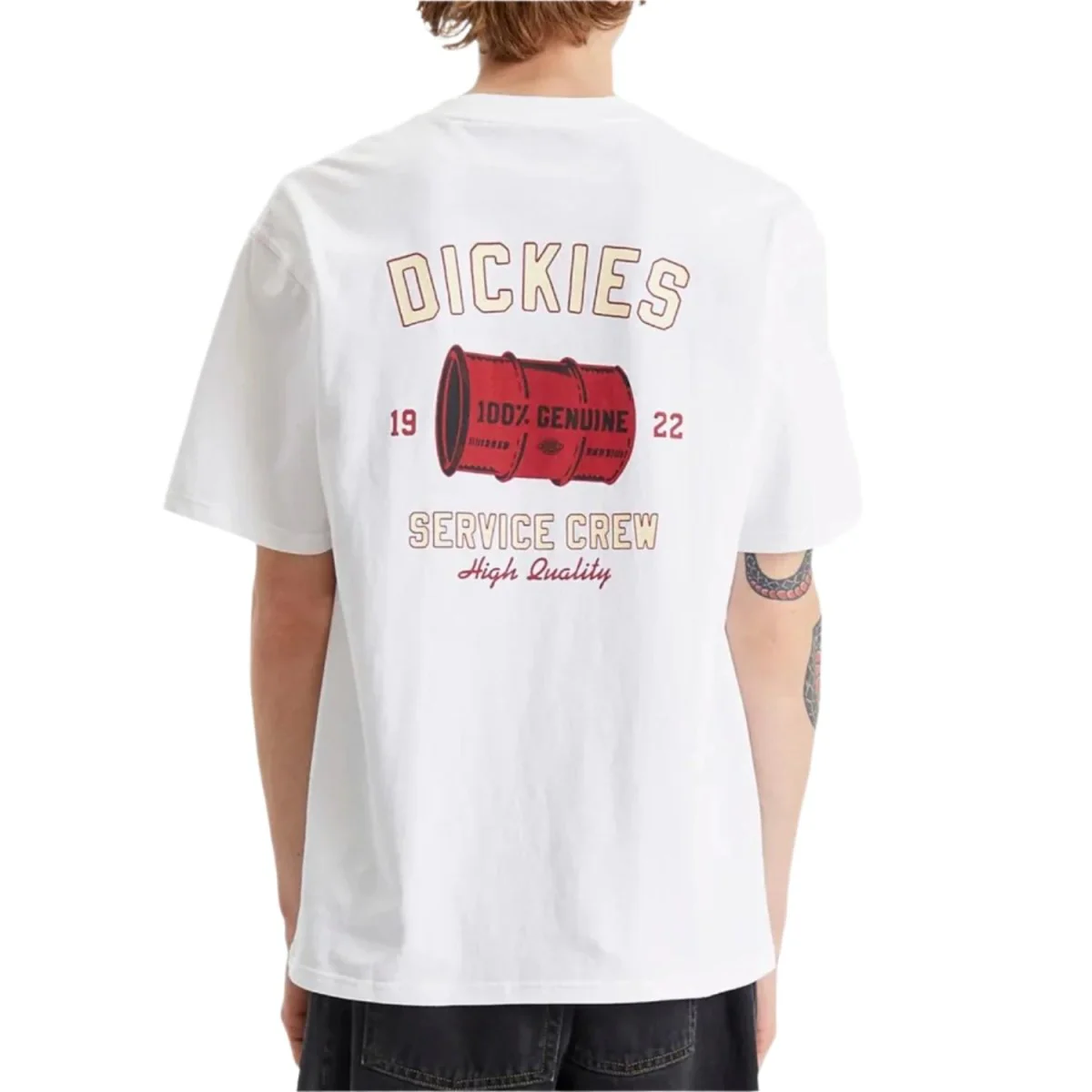 Dickies Men's Service Crew S/S T-Shirt White - Image 2