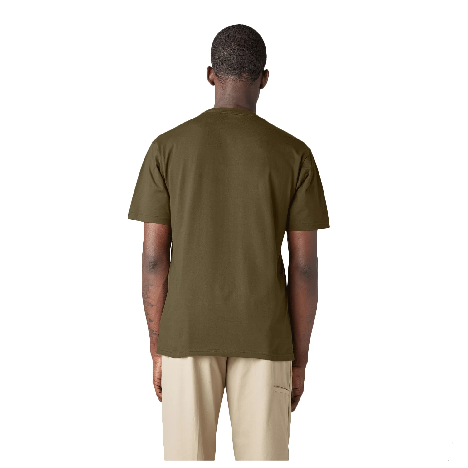 Dickies Men's Skateboarding Graphic T Shirt Dark Olive - Image 2