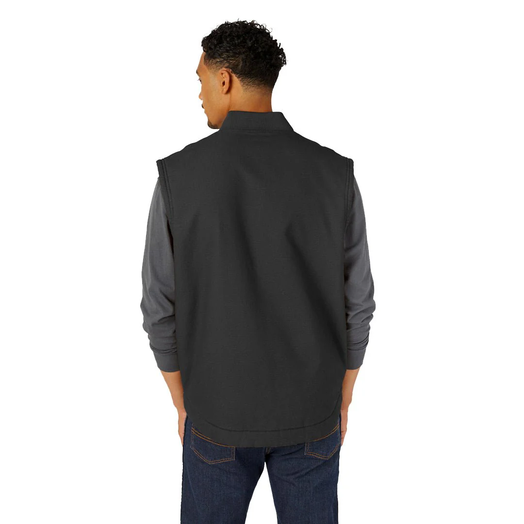 Dickies Sherpa Lined Duck Vest Stonewashed Black - Image 2