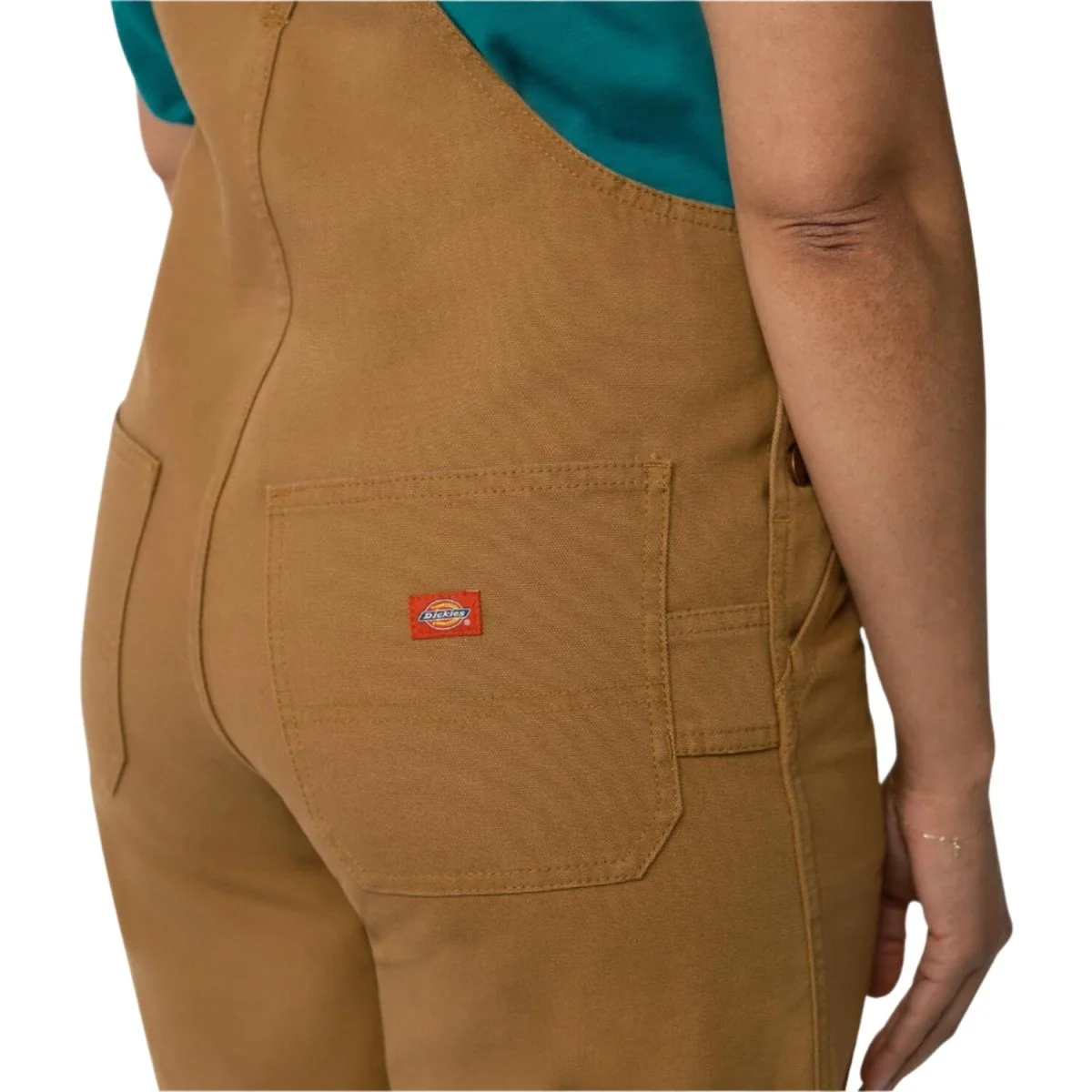 Dickies Women's Bib Shortall Stone - Image 4
