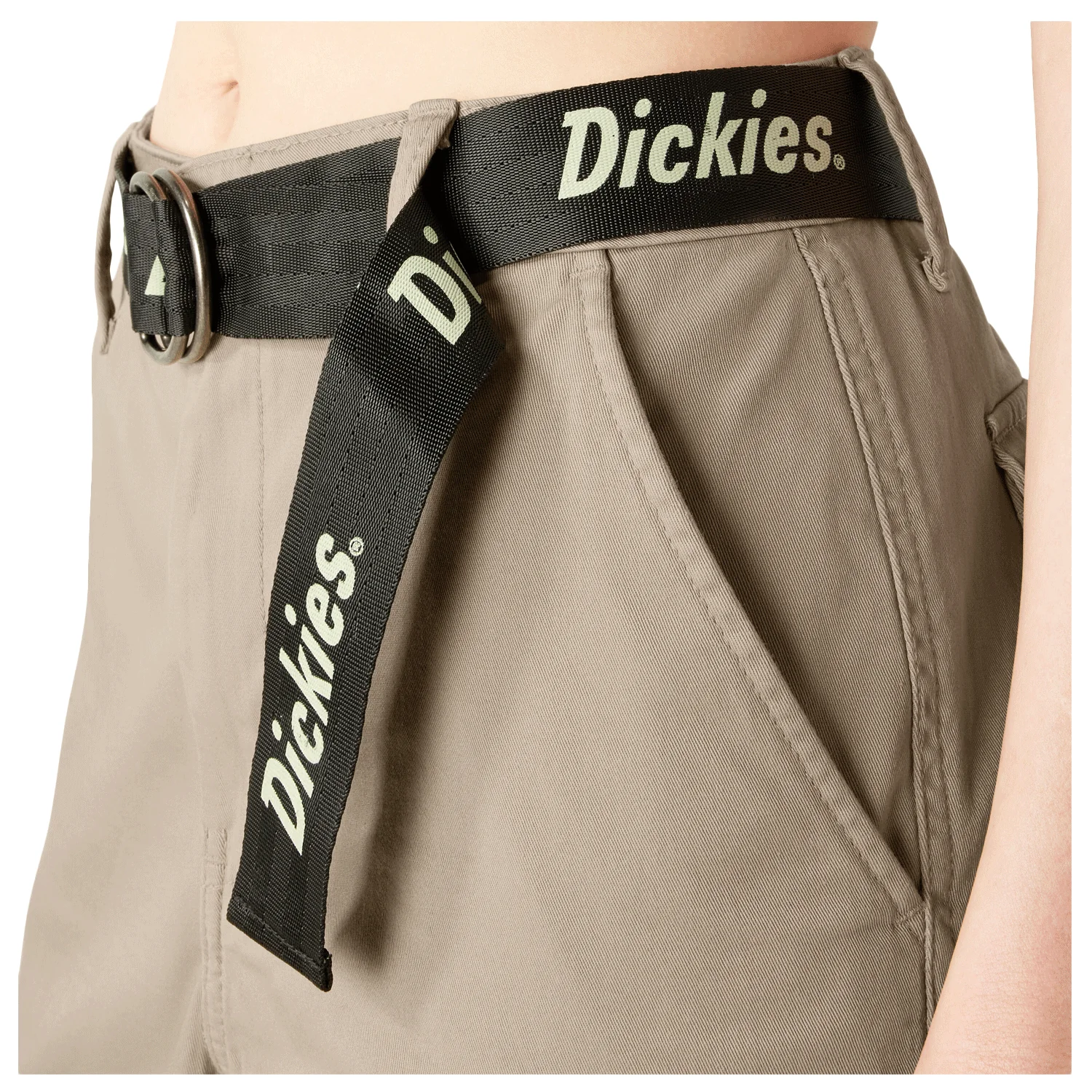 Dickies Women's Cropped Cargo Pant Desert Sand - Image 3