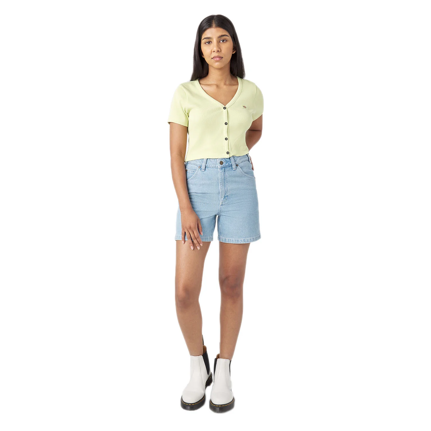 Dickies Women's Denim Short Denim Vintage Wash - Image 4