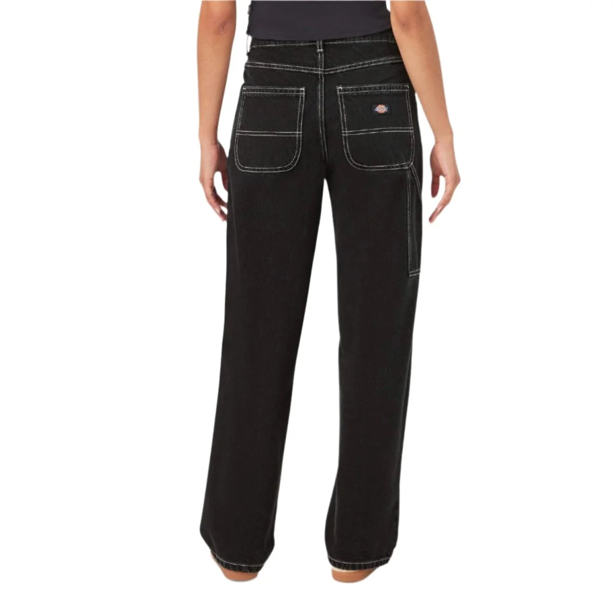 Dickies Women's Herndon Denim Pant Black Wash - Image 2