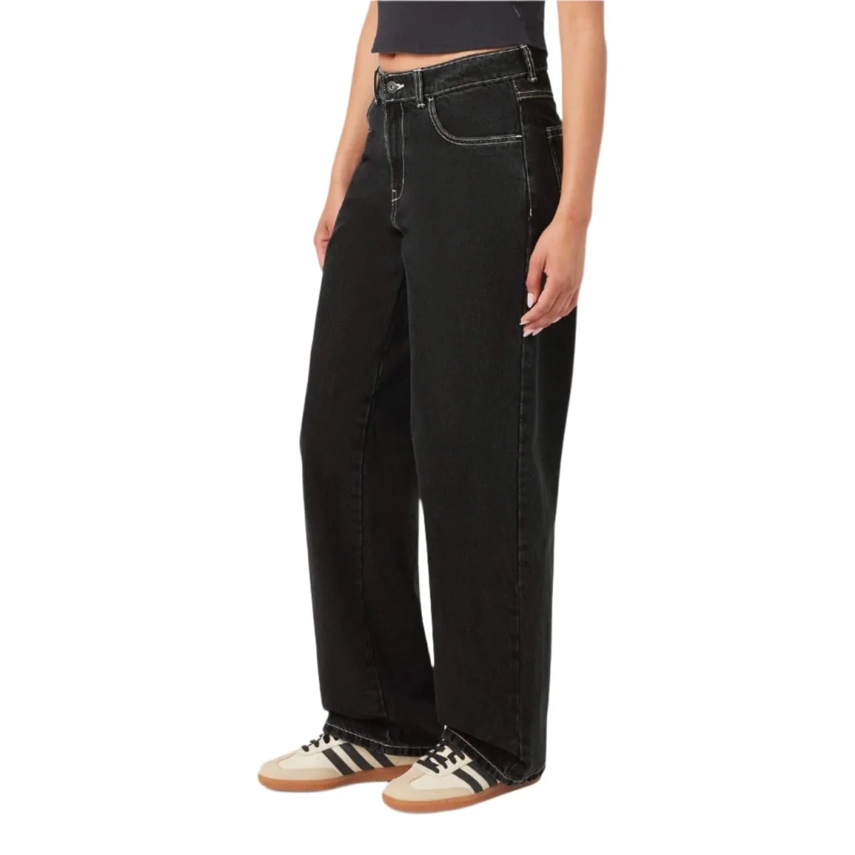 Dickies Women's Herndon Denim Pant Black Wash - Image 3