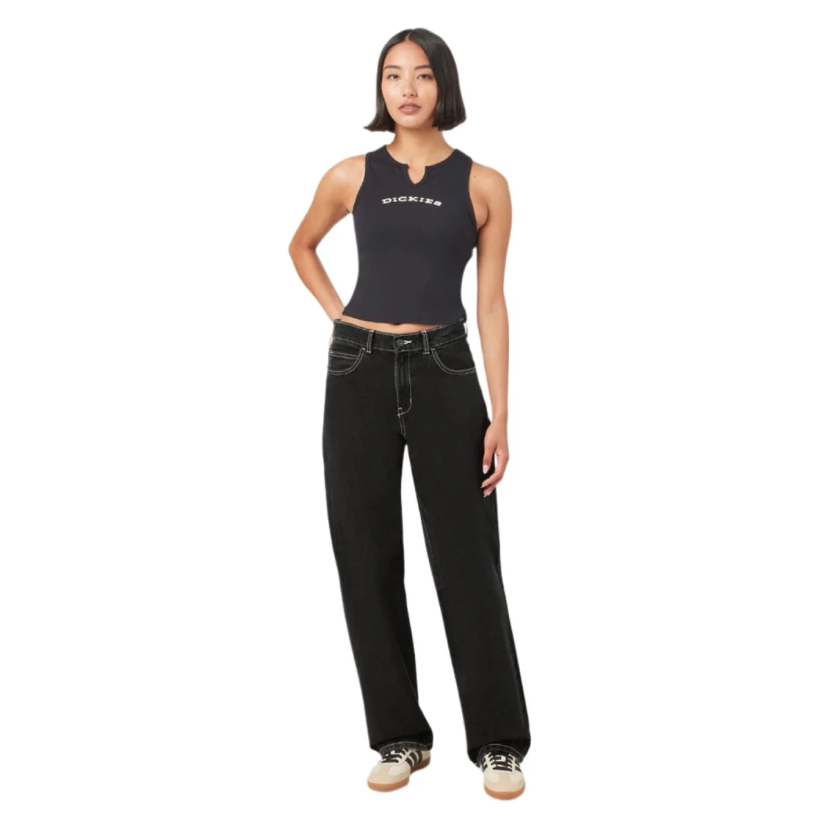 Dickies Women's Herndon Denim Pant Black Wash - Image 4