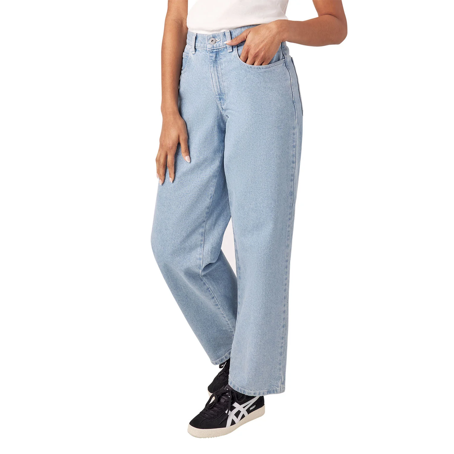 Dickies Women's Herndon Denim Pant Denim Vintage Wash - Image 3