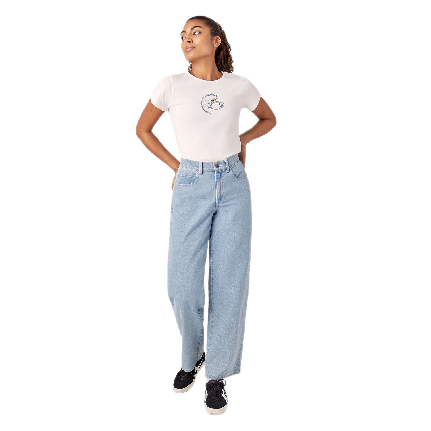 Dickies Women's Herndon Denim Pant Denim Vintage Wash - Image 4