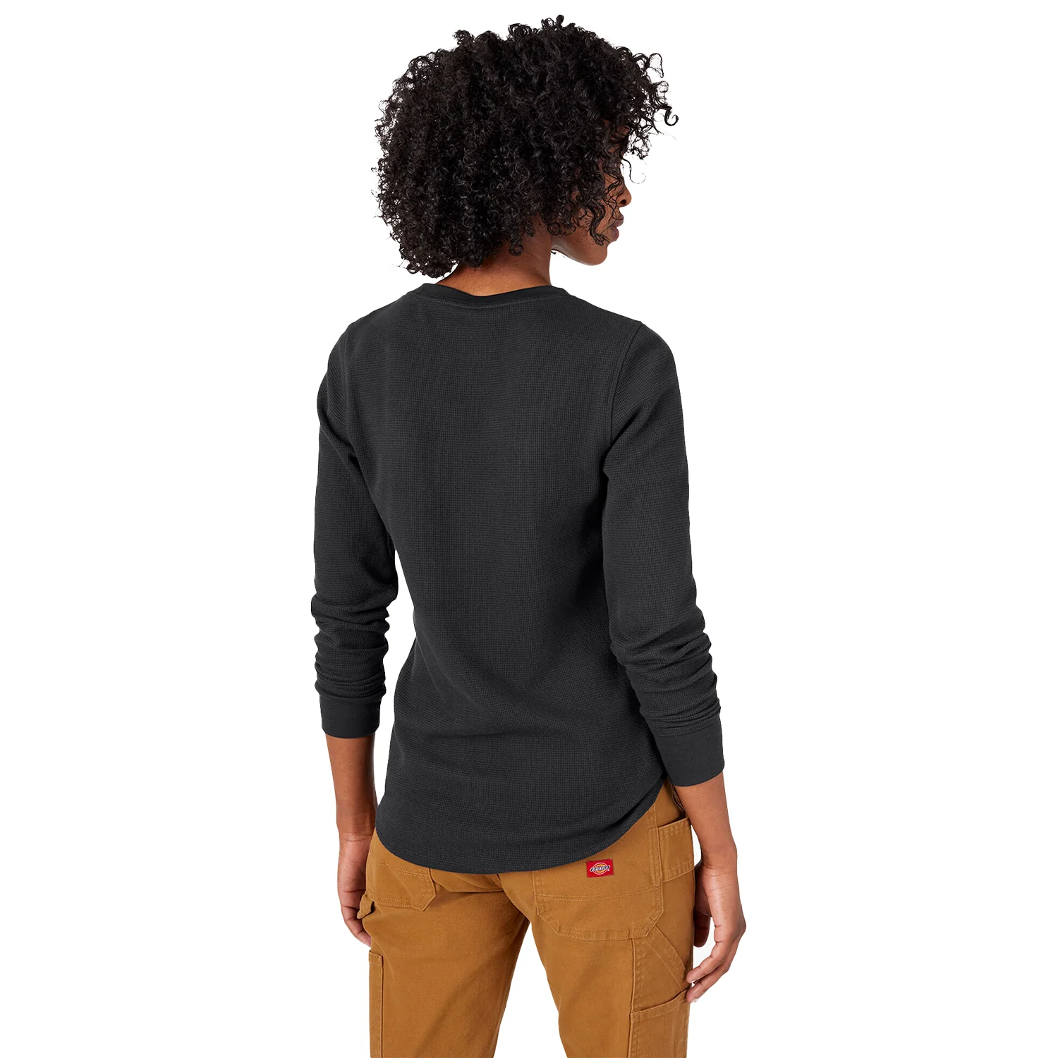 Dickies Women's L/S Thermal Shirt Knit Black - Image 2