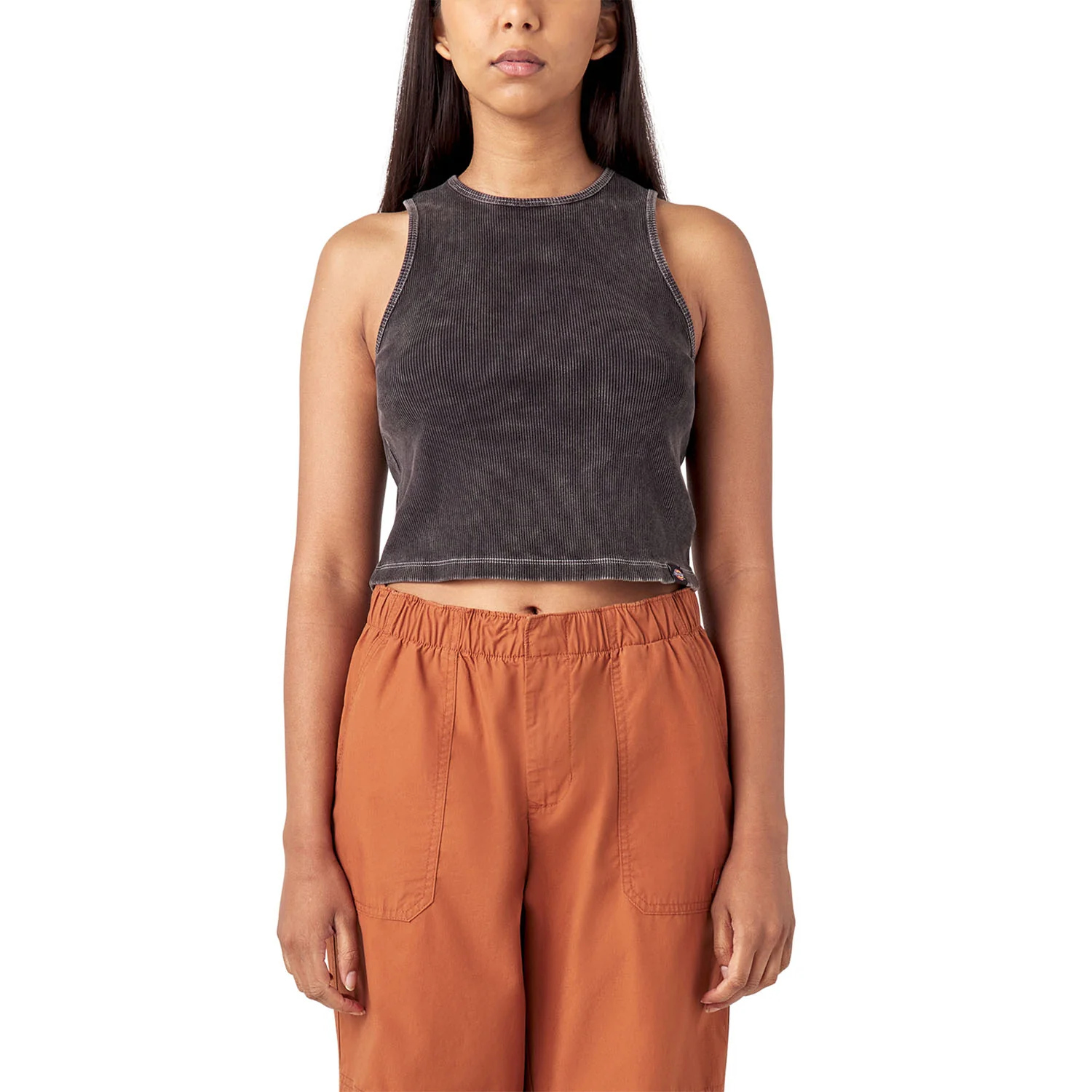 Dickies Women's Newington Tank Top Black Heritage Wash - Image 3