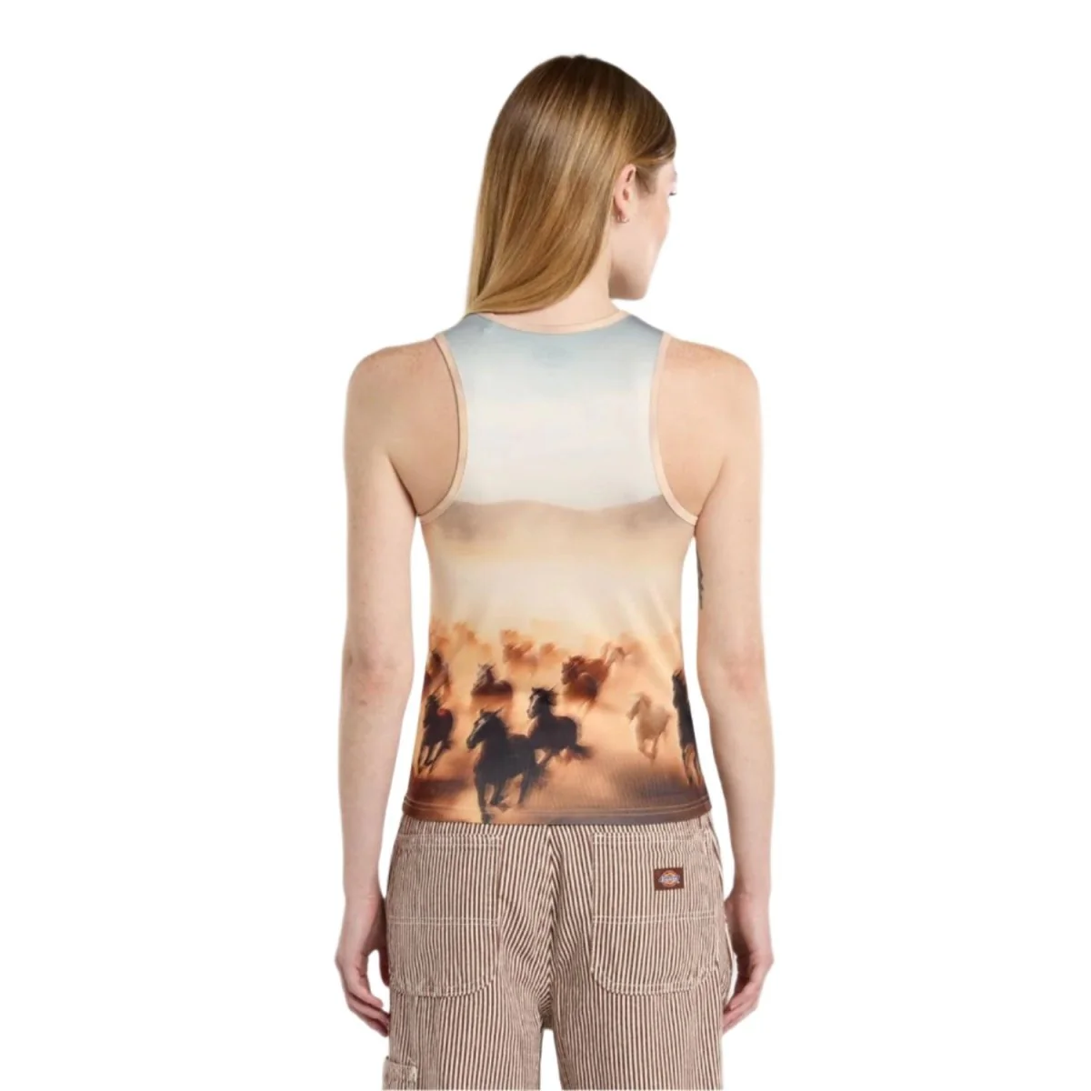Dickies Women's Running Wild Top Oak Buff - Image 2